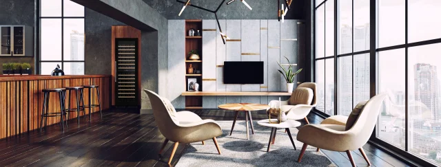 Which room should we place our Dunavox wine cooler?