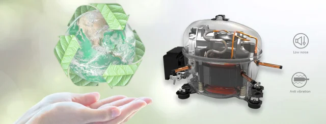 Inverter compressor in Dunavox wine coolers - quiet operation, energy saving, stable temperature