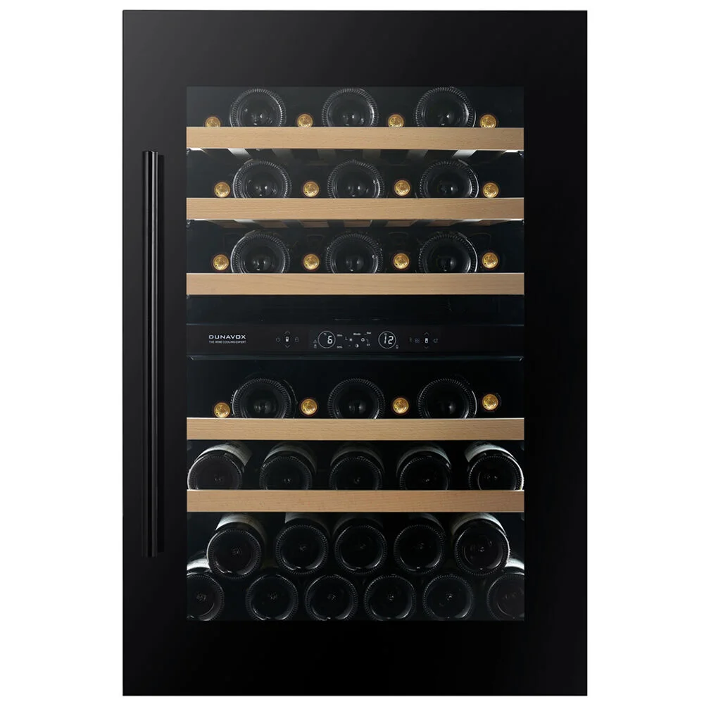 DUNAVOX SPIRIT-44 Integrated Dual-Zone Wine Cooler | 44 Bottles